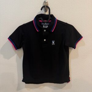 Psycho Bunny Graphic Polo Shirt Tee Tshirt Kids Boys Size XS 5-6 Pima Cotton